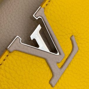 LV M57521 Louis Vuitton Capucines Mini M57520 Bag Yellow Beige - Image 5