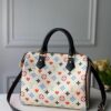 LV M57466 Louis Vuitton GAME ON Speedy Bandouliere 25 Bag White