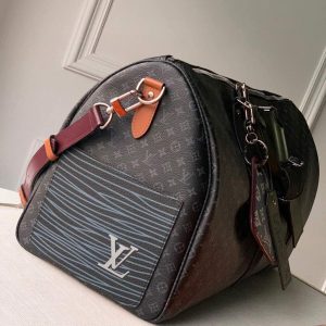 LV M56856 Louis Vuitton M56855 Keepall Bandouliere 50 Monogram M41416 Eclipse Coated - Image 3