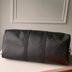 LV M56856 Louis Vuitton M56855 Keepall Bandouliere 50 Monogram M41416 Eclipse Coated - Image 4