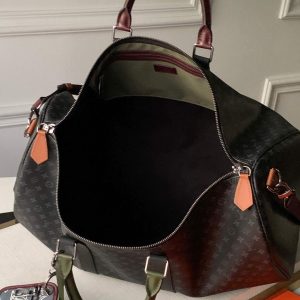 LV M56856 Louis Vuitton M56855 Keepall Bandouliere 50 Monogram M41416 Eclipse Coated - Image 5