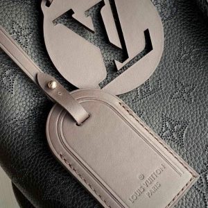 LV M56073 Louis Vuitton M56084 Beaubourg Hobo MM Mahina Black - Image 4