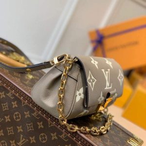 LV M45836 Louis Vuitton M45859 Favorite Monogram Empreinte Leather M45813 Gray Cream - Image 3