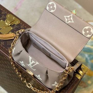 LV M45836 Louis Vuitton M45859 Favorite Monogram Empreinte Leather M45813 Gray Cream - Image 8