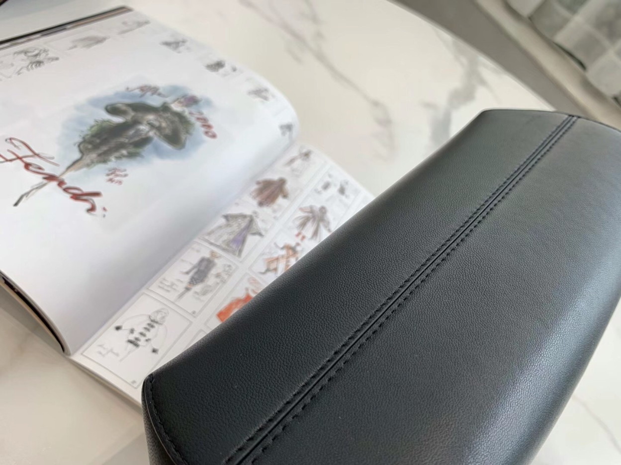 Fendi First Small Bag In Black Nappa Leather - Image 6
