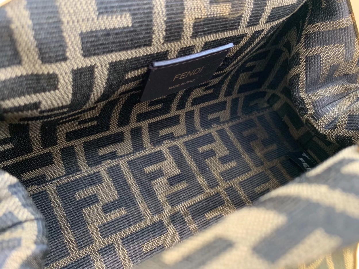 Fendi First Small Bag In Black Nappa Leather - Image 9