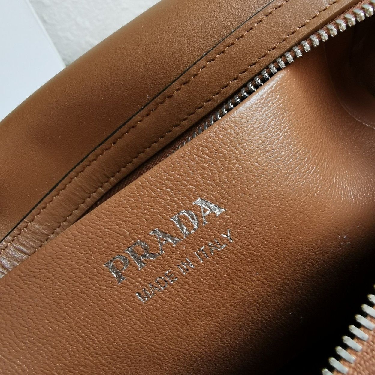Prada Supernova Medium Top Handle Bag In Brown Leather - Image 10