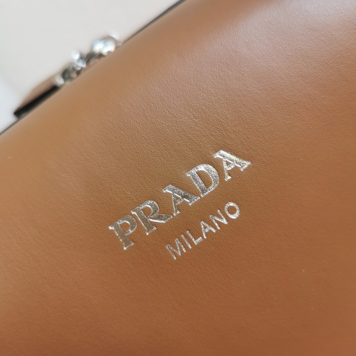 Prada Supernova Medium Top Handle Bag In Brown Leather - Image 5