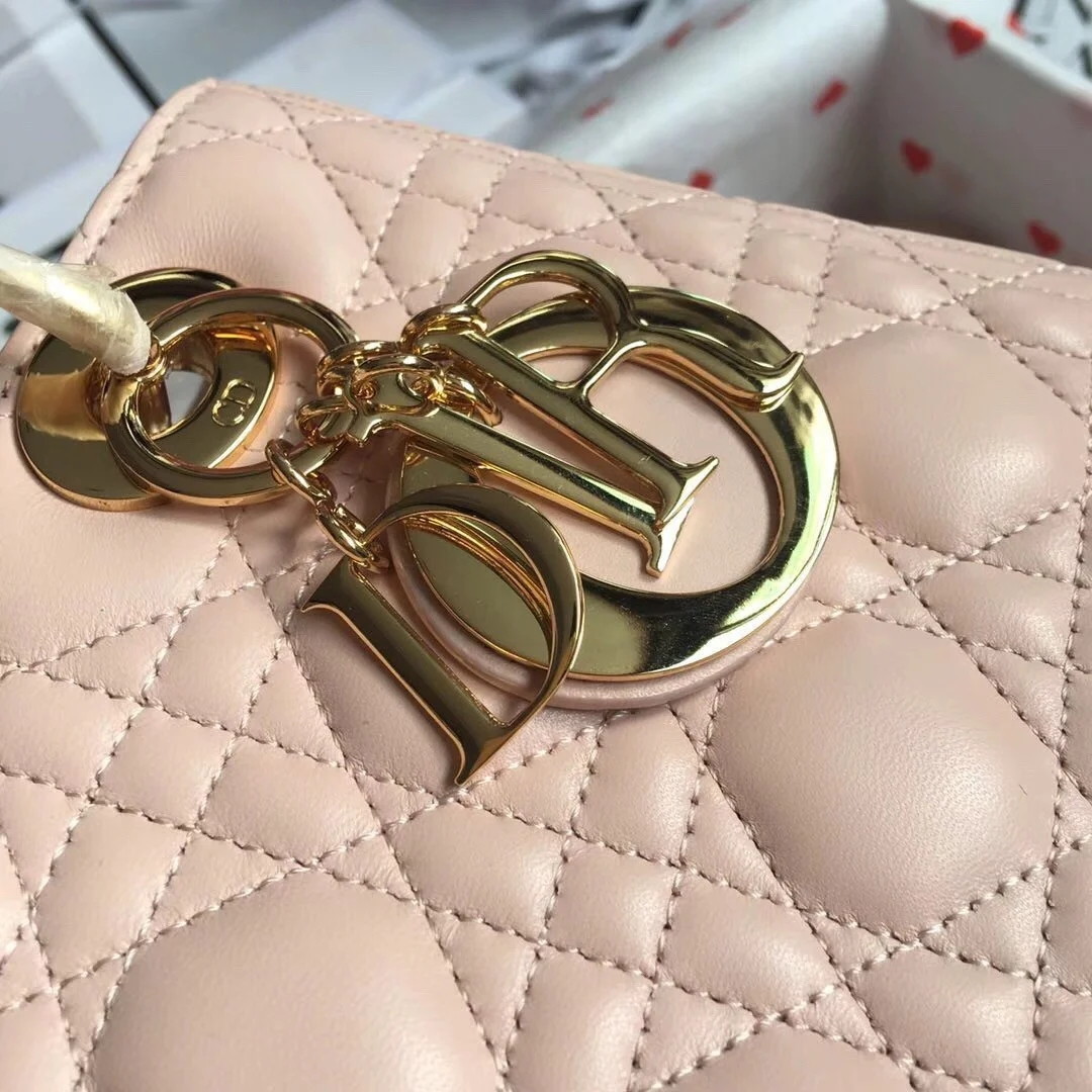 Dior Lady Dior Medium Bag In Powder Lambskin - Image 3
