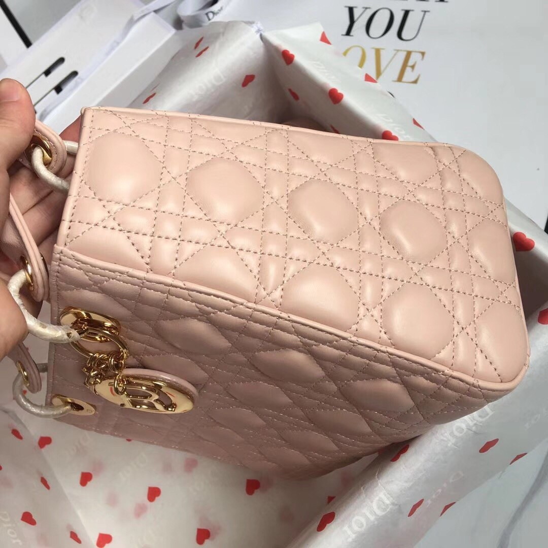 Dior Lady Dior Medium Bag In Powder Lambskin - Image 5