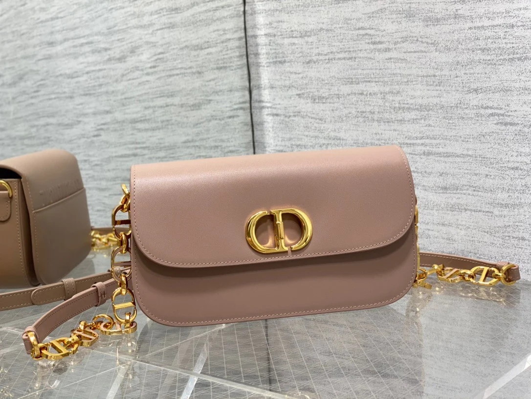 Dior 30 Montaigne Avenue Bag In Heritage Pink Box Calfskin - Image 3