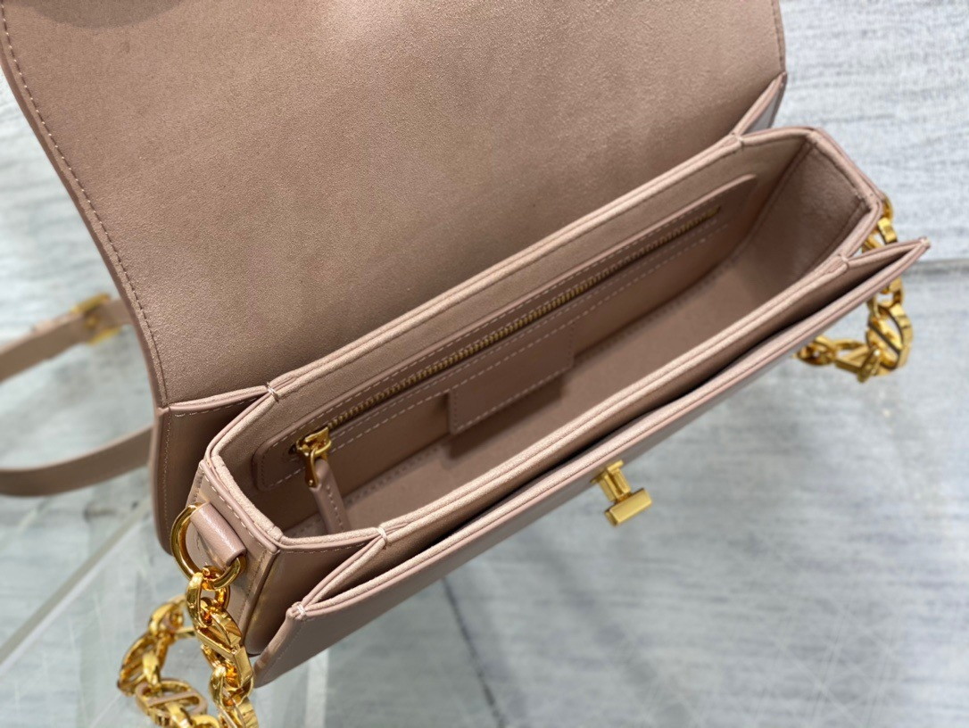 Dior 30 Montaigne Avenue Bag In Heritage Pink Box Calfskin - Image 6