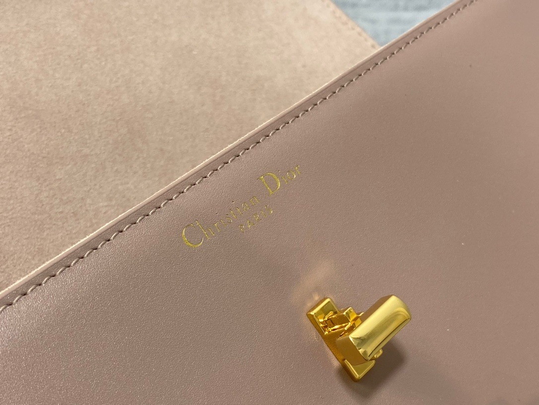 Dior 30 Montaigne Avenue Bag In Heritage Pink Box Calfskin - Image 8