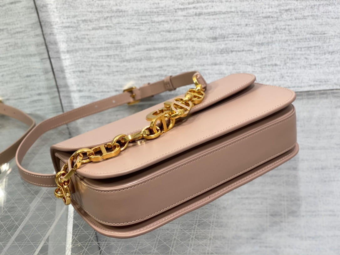 Dior 30 Montaigne Avenue Bag In Heritage Pink Box Calfskin - Image 9