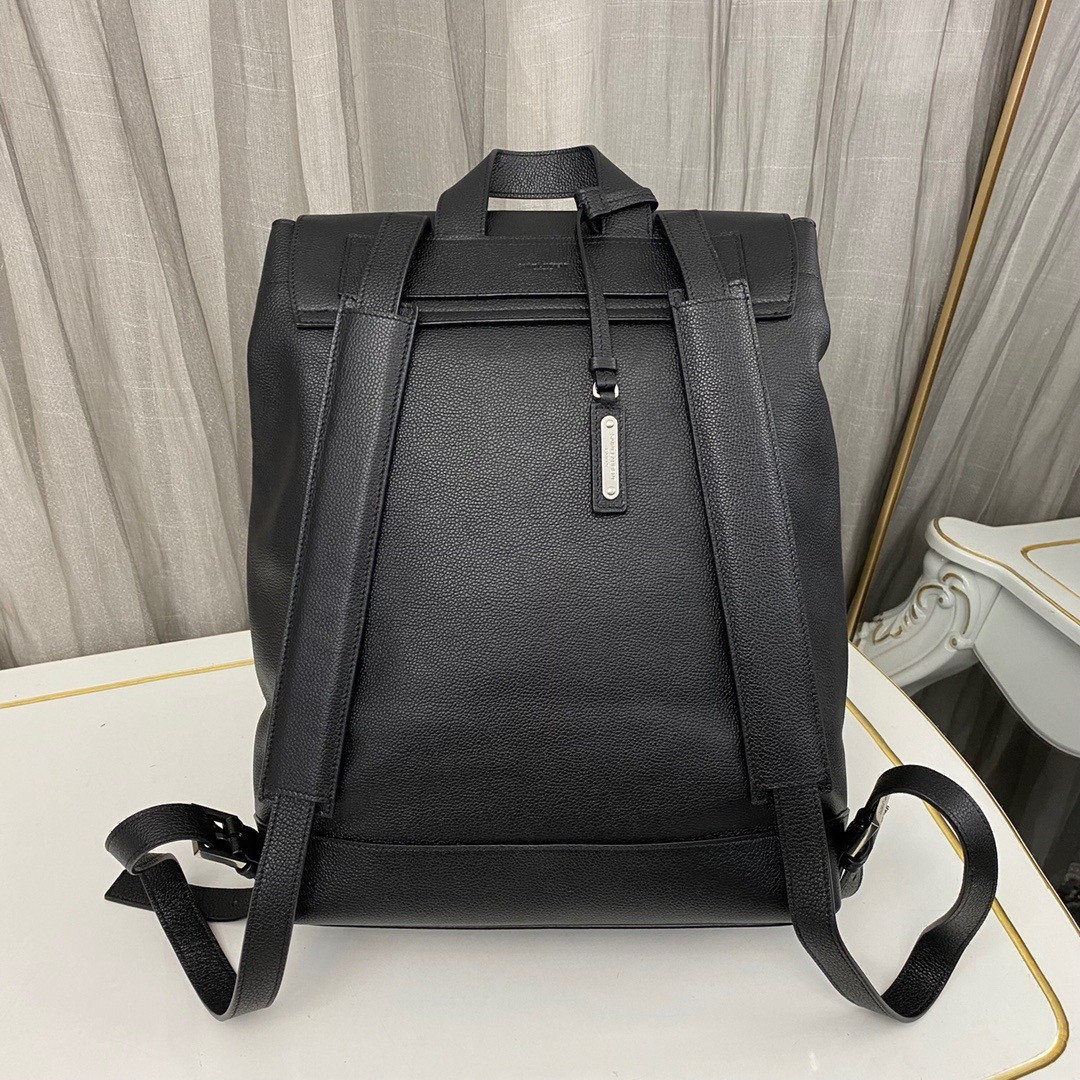 Saint Laurent Sac De Jour Backpack In Black Grained Leather - Image 5