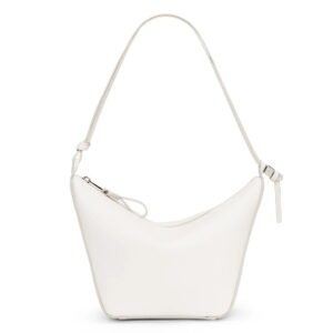 Loewe Mini Hammock Hobo Bag in White Calfskin