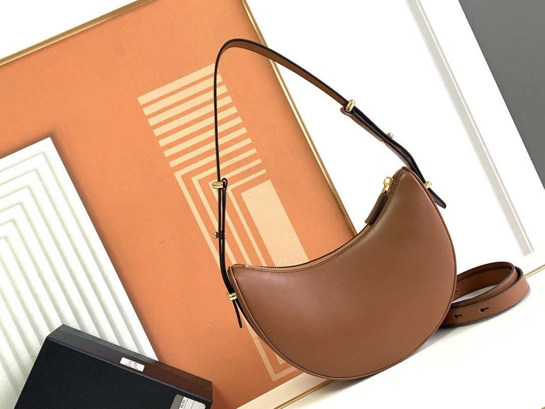 Prada Arque Shoulder Bag in Brown Leather - Image 5