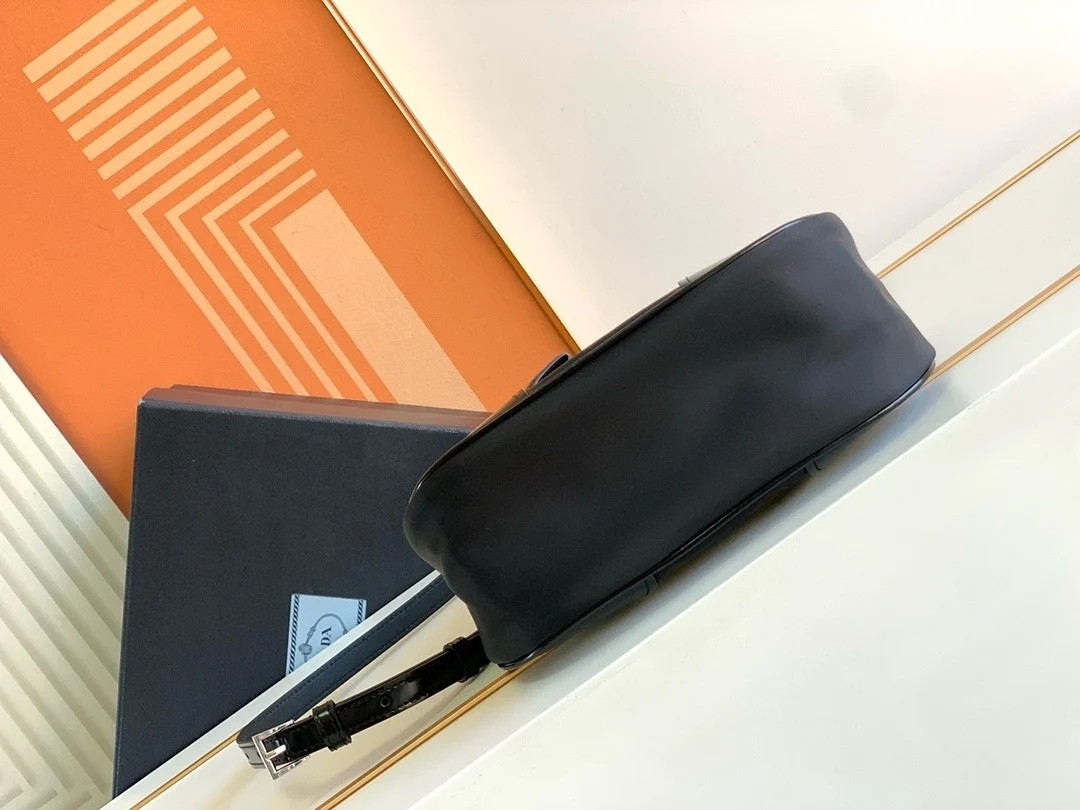 Prada Moon Bag in Black Padded Nappa Leather - Image 3