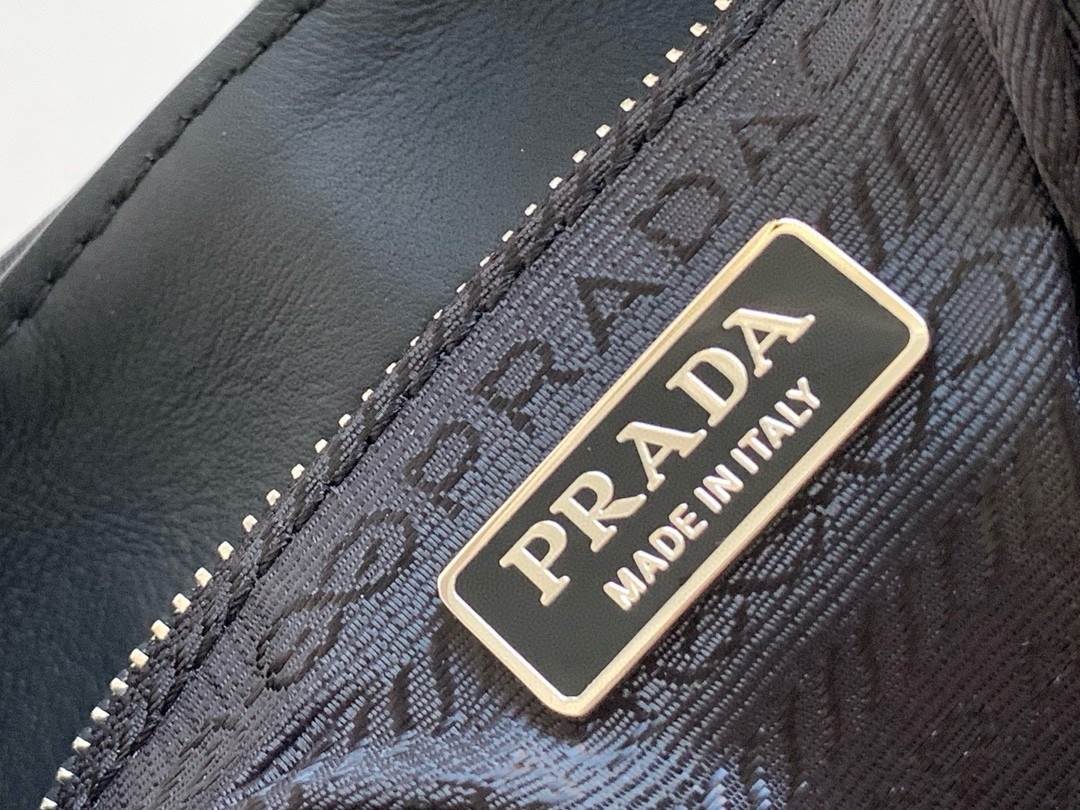 Prada Moon Bag in Black Padded Nappa Leather - Image 5