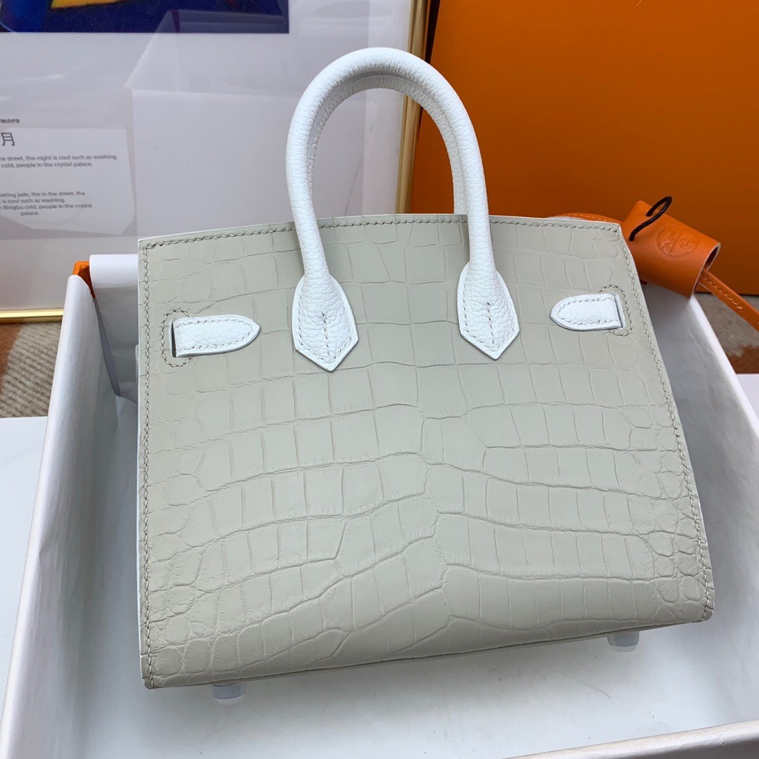 Hermes Snow Sac Faubourg Birkin 20 Sellier Limited Edition Bag - Image 2