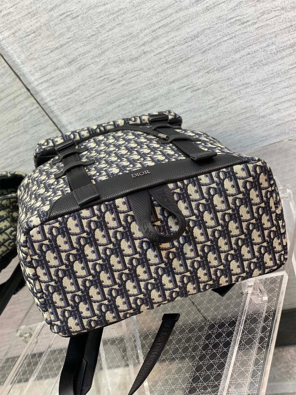 Dior Explorer Backpack In Black Dior Oblique Jacquard - Image 2