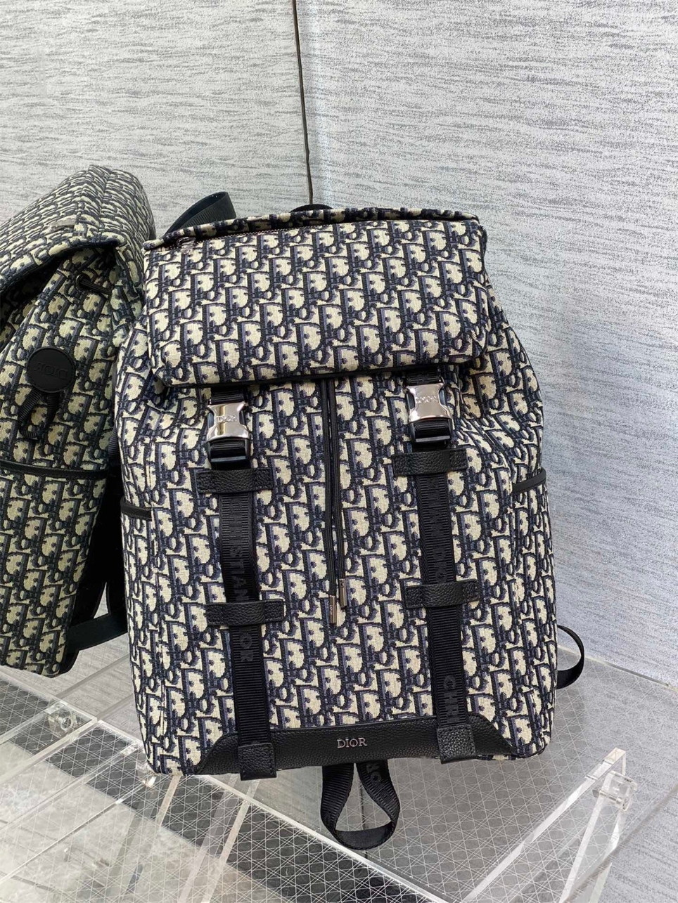 Dior Explorer Backpack In Black Dior Oblique Jacquard - Image 6