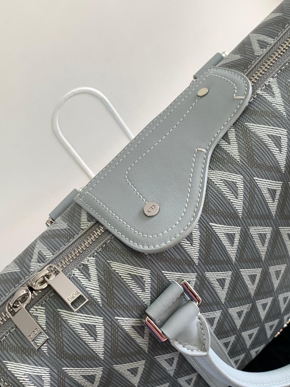 Dior Lingot Briefcase in Grey CD Diamond Canvas - Image 6