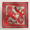 Hermes Red Zouaves et Dragons Bandana Shawl 140