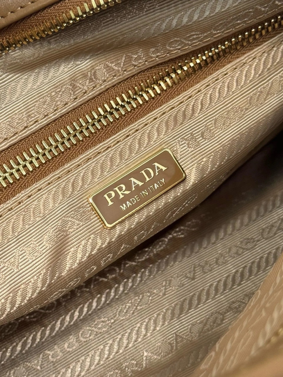 Prada Bonnie Medium Tote Bag in Brown Soft Leather - Image 10