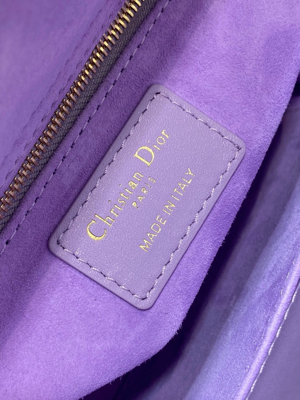 Dior Small Lady Dior Bag in Lilas Lambskin with Resin Charms - Image 6