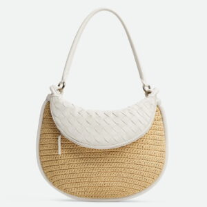 Bottega Veneta Gemelli Medium Bag in Natural Raffia