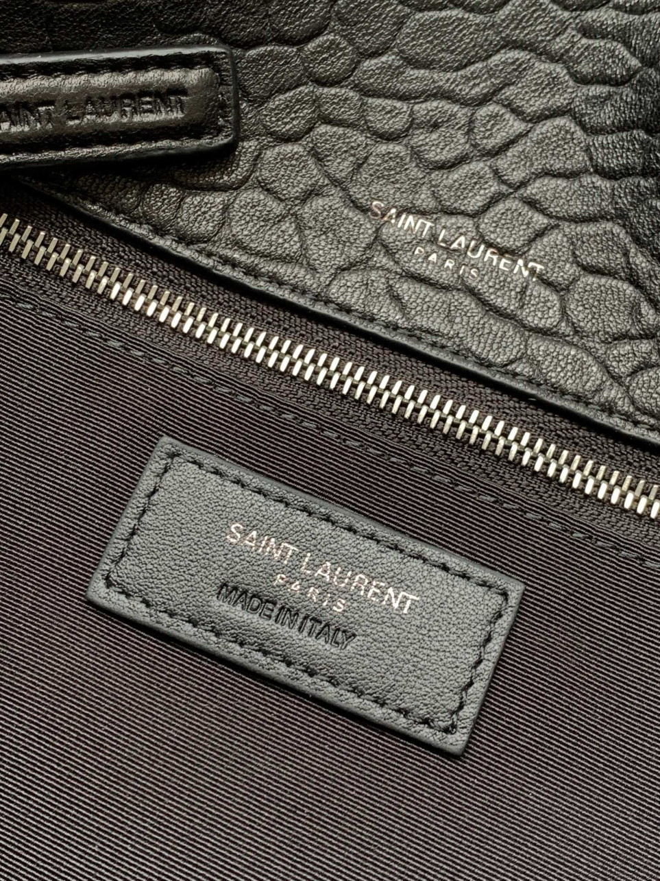 Saint Laurent Niki Medium Chain Bag in Black Grained Lambskin - Image 7