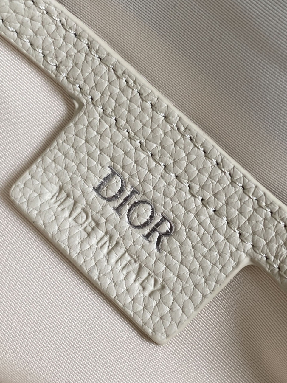 Dior Men's Messenger Bag with Flap in Beige Gravity Leather - Image 10