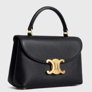 Celine Nino Teen Bag in Black Supple Calfskin