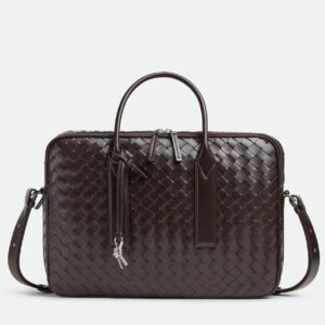 Bottega Veneta Getaway Briefcase in Fondant Intrecciato Calfskin