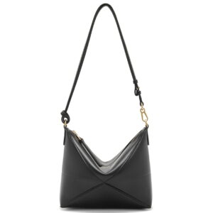 Loewe Puzzle Fold Pouch in Black Nappa Calfskin