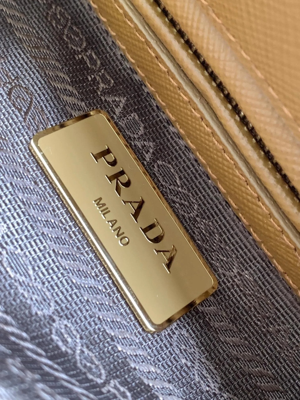 Prada Mini Galleria Bag in Brown Saffiano Leather - Image 10