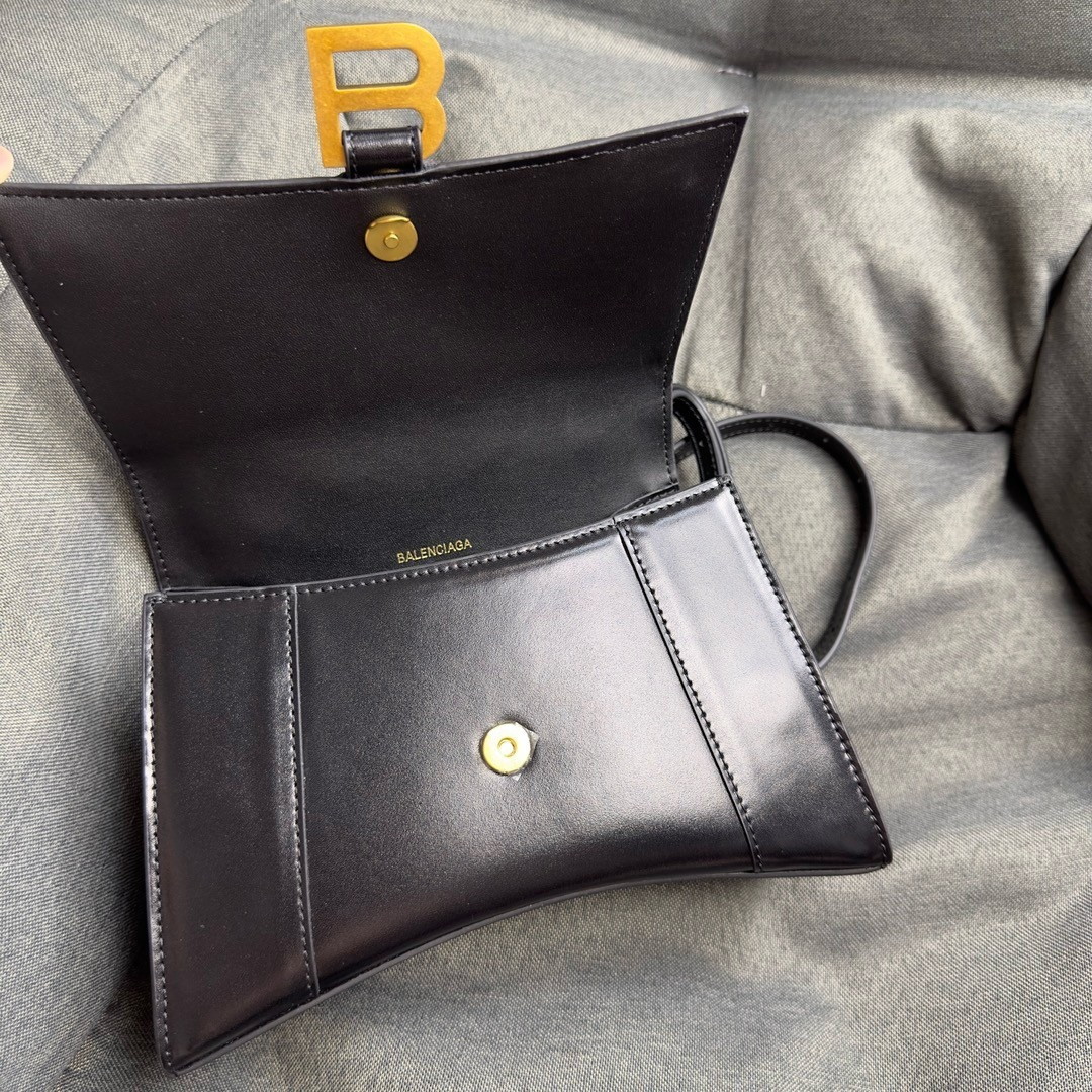 Balenciaga Hourglass Small Bag in Black Box Calfskin - Image 7