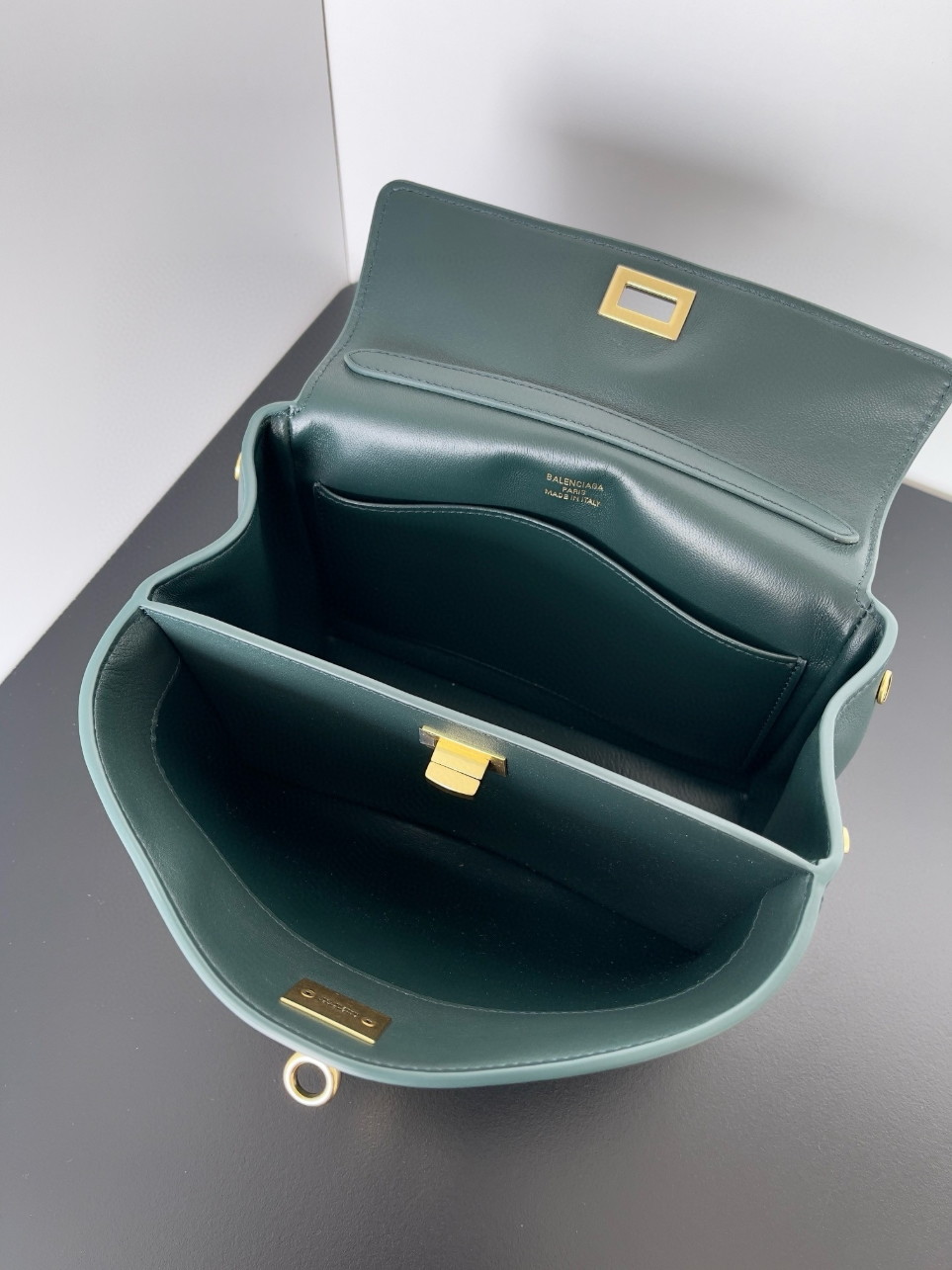 Balenciaga Rodeo Mini Bag in Dark Green Calfskin - Image 3