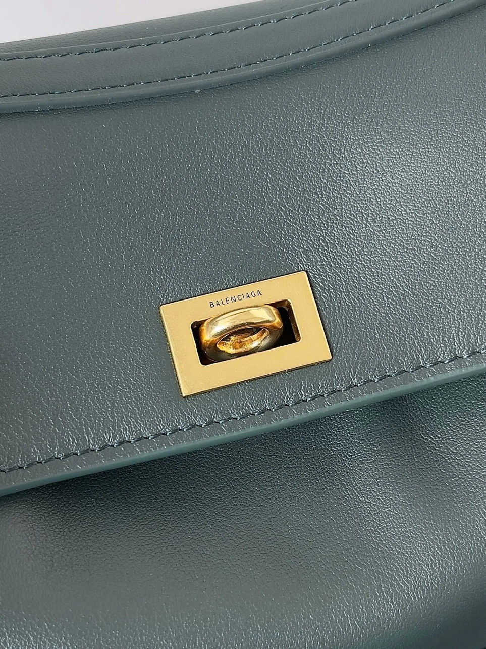 Balenciaga Rodeo Mini Bag in Dark Green Calfskin - Image 9