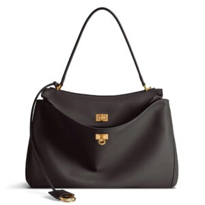Balenciaga Rodeo Medium Bag in Chocolate Calfskin