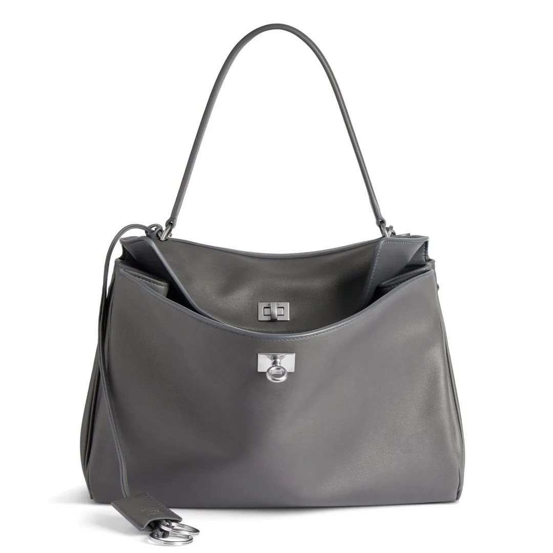 Balenciaga Rodeo Medium Bag in Grey Calfskin