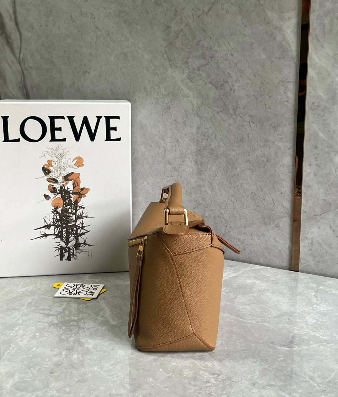 Loewe Puzzle Small Bag in Toffee Soft Grained Leather - Image 3