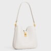 Celine Camille 16 Soft Small Bag in White Calfskin