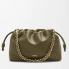 Loewe Flamenco Purse in Dark Khaki Nappa Lambskin
