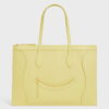 Celine New Luggage Flat Cabas Bag in Citrus Calfskin