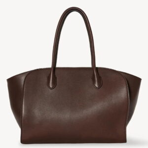 The Row Marlo 12 Bag in Dark Brown Saddle Leather