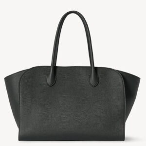 The Row Marlo 14 Bag in Black Grained Leather