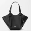 Loewe Hammock Flip Bag in Black Calfskin