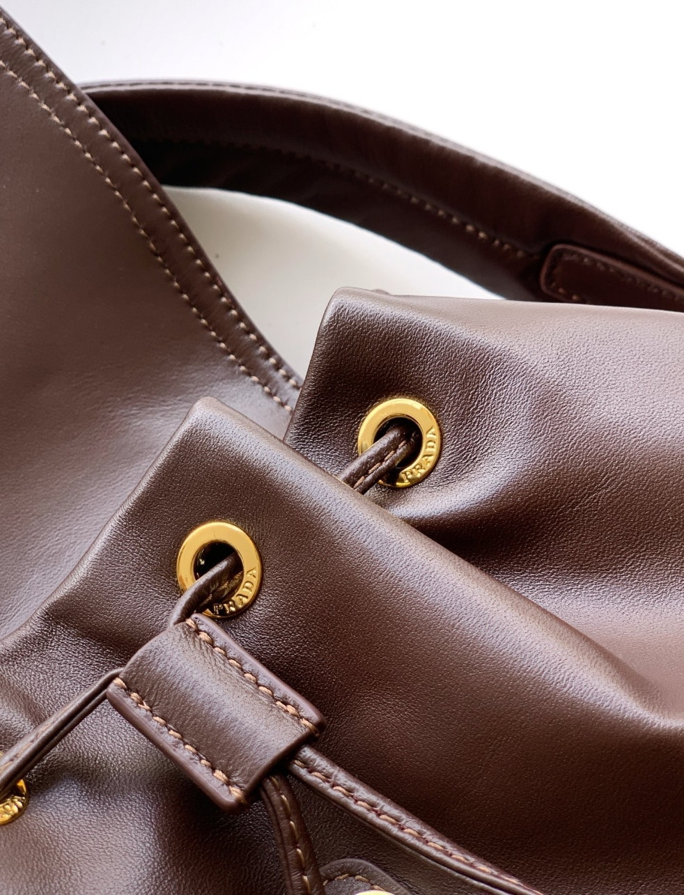 Prada Explore Medium Backpack in Sienna Nappa Leather - Image 3